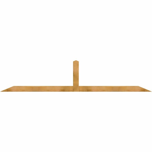 Ekena Millwork Portland Rough Sawn Timber Gable Bracket, Western Red Cedar, 108"W x 22"H x 2"D x 4"F, 5/12 Pitch GBW108X22X0204POR00RWR - main